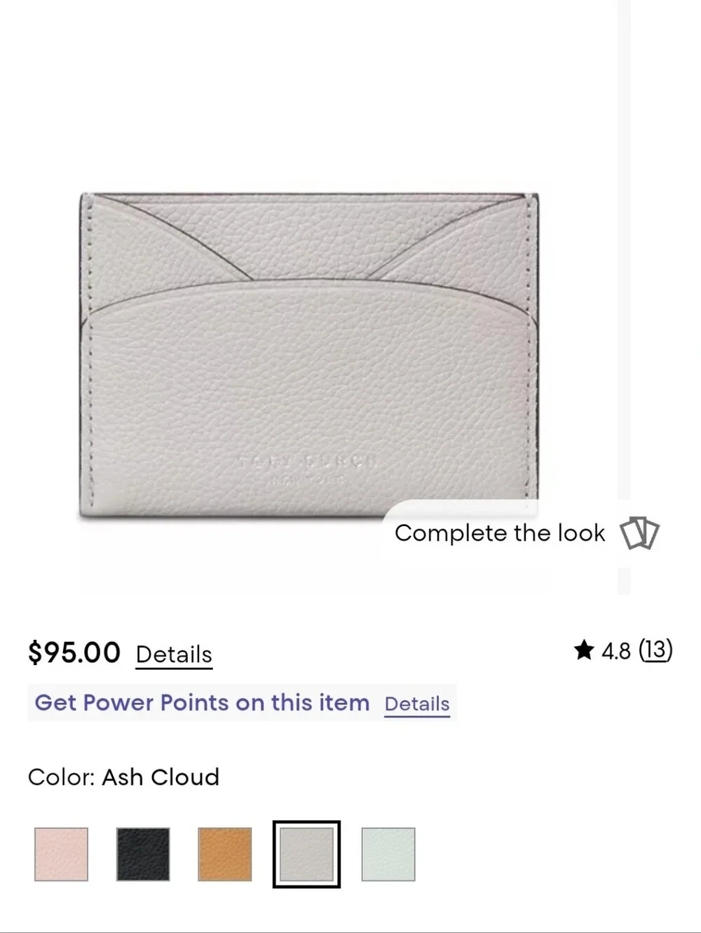 Tory Burch Leather Card Sleeve